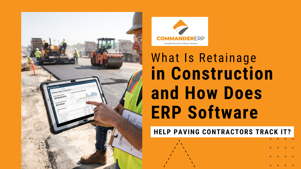 What Is Retainage in Construction and How Does ERP Software Help Paving Contractors Track It?