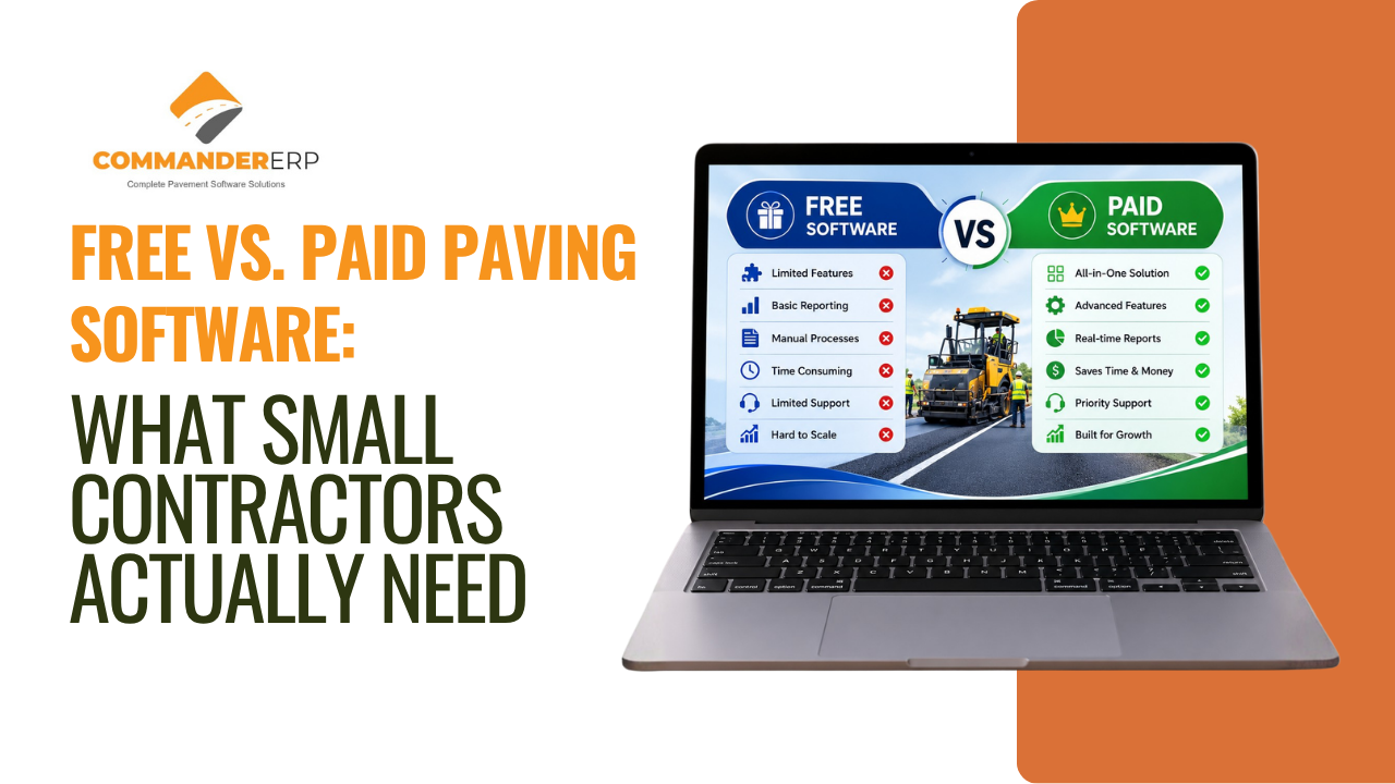 Free vs. Paid Paving Software: What Small Contractors Actually Need