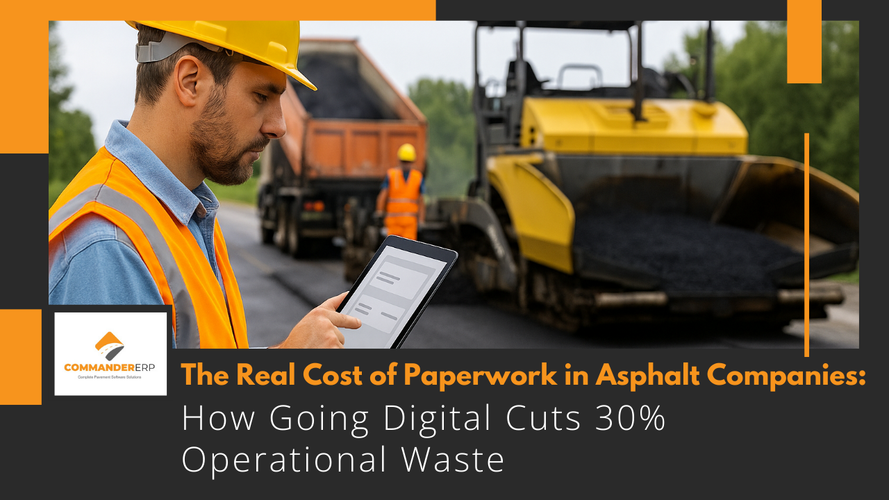 The Real Cost of Paperwork in Asphalt Companies: How Going Digital Cuts 30% Operational Waste