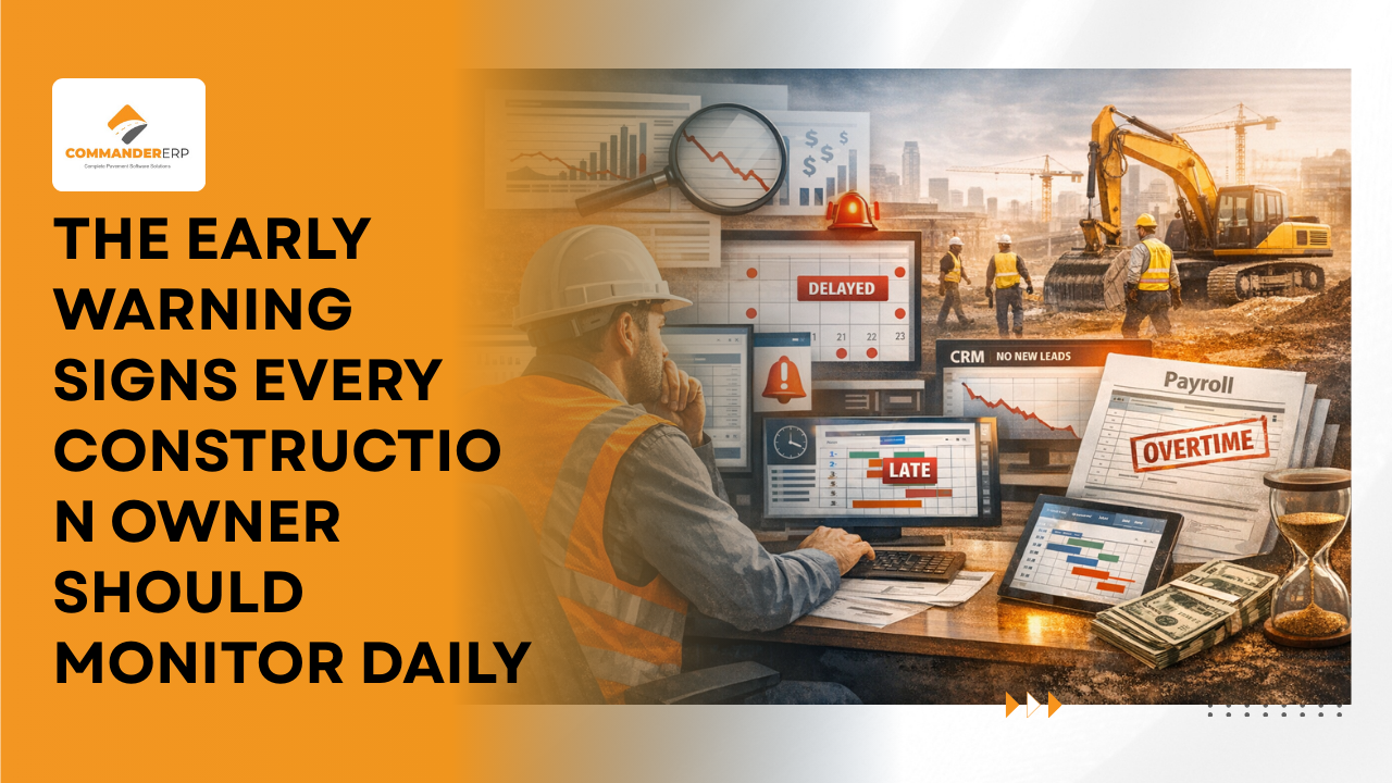 The Early Warning Signs Every Construction Owner Should Monitor Daily